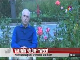 Vali Mutlu'nun Yuvaya dönüş gibi, Seviyorum seni ölüm Tweeti