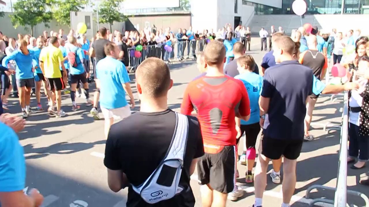 Grand succès, ce vendredi matin, à l'arrivée de la course pour Agathe à Lille