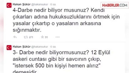 Hakan Şükür: Darbe Nedir Biliyor musunuz?