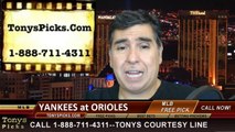 Baltimore Orioles vs. New York Yankees versus Pick Prediction MLB Betting Lines Odds Preview 9-12-2014