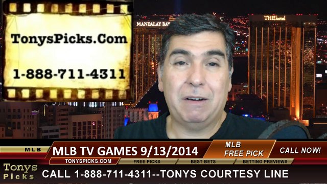 MLB Betting Previews Picks Saturday TV Games Predictions 9-13-2014