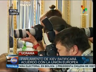 Parlamento ucraniano ratificará acuerdo de asociación con la UE