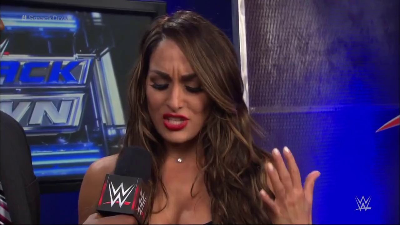 Nikki Bella, AJ Lee And Paige Backstage Segment
