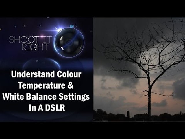 Understand Colour Temperature & White Balance Settings In A DSLR || Shraddha Kadakia