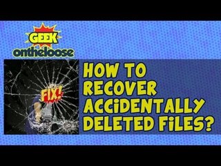 How to recover Deleted Files? - Episode 9 Geek On the Loose with Ankit Fadia