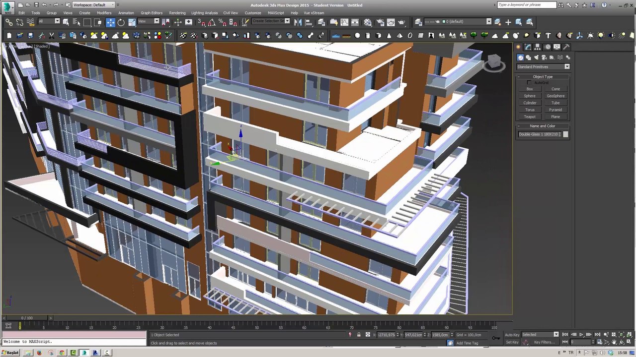 7- DWG ve FBX dosyasını 3ds Max'e aktarma (FBX and DWG import)