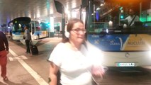 Départ d'un bus du pôle d'échange multimodal d'Avignon