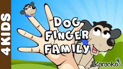 The Dog Finger Family | Daddy Finger | Karaoke