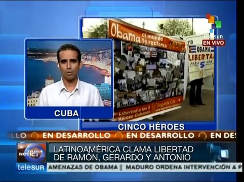Cubre el orbe campaña por liberación de héroes cubanos presos en EEUU