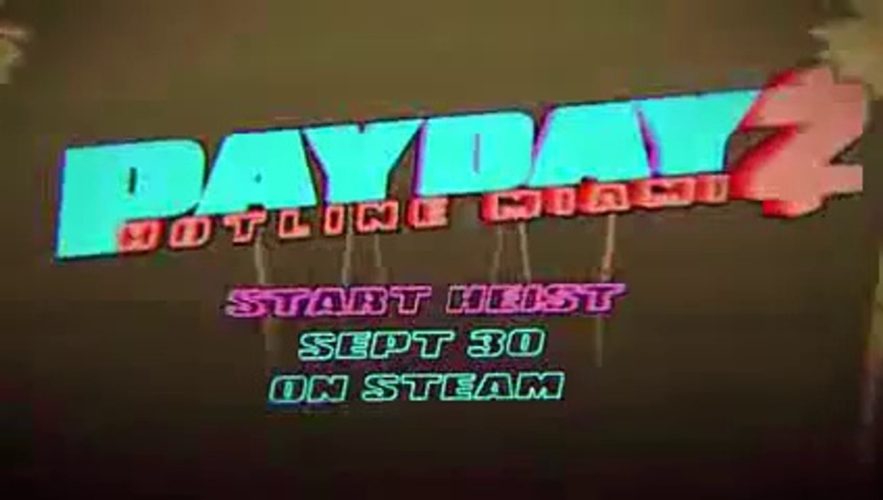 Payday 2 Hotline Miami DLC Teaser Trailer