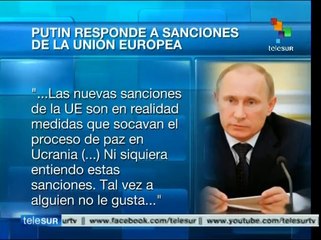 Putin responde a sanciones de la UE contra su país