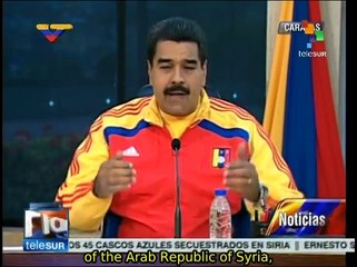 Maduro rejects U.S. bomb threats against Syria