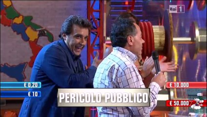 Flavio Insinna e il pericolo pubblico ad Affari Tuoi