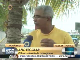 Stea-Anzoátegui: Las clases deben iniciar un día después del 15