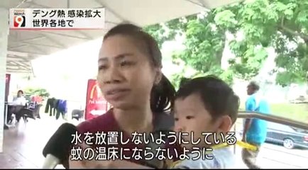 (再)14 09 05 AK NW9 デング熱 世界の状況 新宿中央公園 横浜金沢区 シンガポール フランス