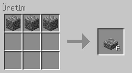 Minecraft Kırıktaş Basamağı Ve Taş Basamağının Yapımı