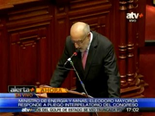 Congreso interpela a ministro Mayorga por supuesto lobby