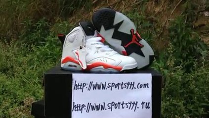 Perfect Air Jordan 6 Retro White-Varsity Red-Black AAA Review www.kicksgrid1.ru