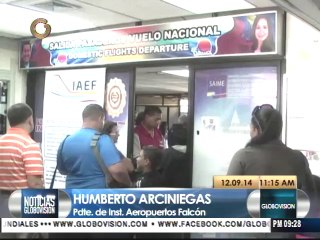 14% aumentó movilidad de pasajeros en aeropuertos de Falcón