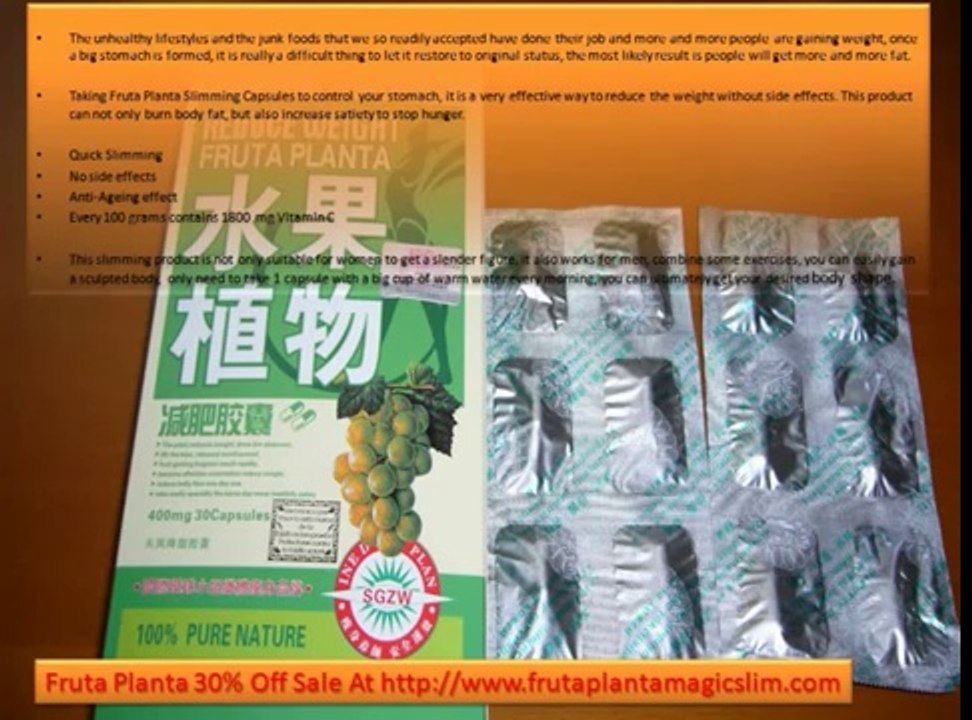 Authentic Fruta Planta Diet Capsules For Happy Slimming