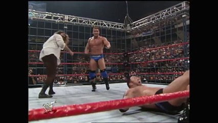 The Rock vs Ken Shamrock vs Mankind steel cage