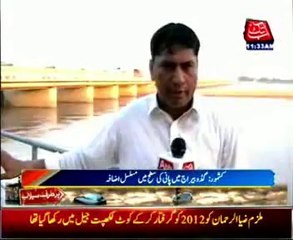Water level rising in Guddu Barrage