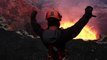 Man Dives into an Exploding Volcano
