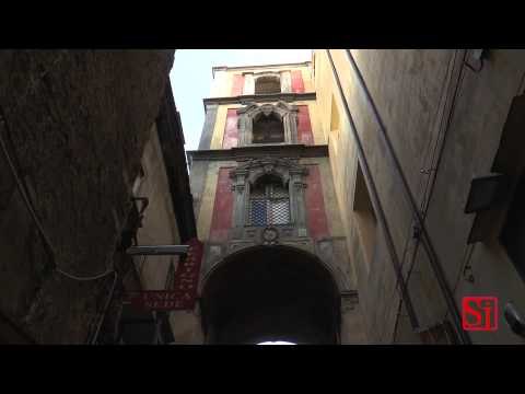 Napoli - San Gregorio Armeno, fulmine danneggia campanile -1- (12.09.14)