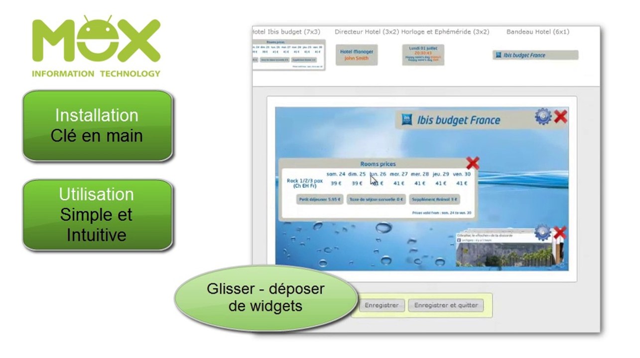 Solution d'affichage dynamique Mox Information Technology
