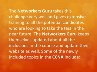 Networkers Guru - CCNA Exam Essentials