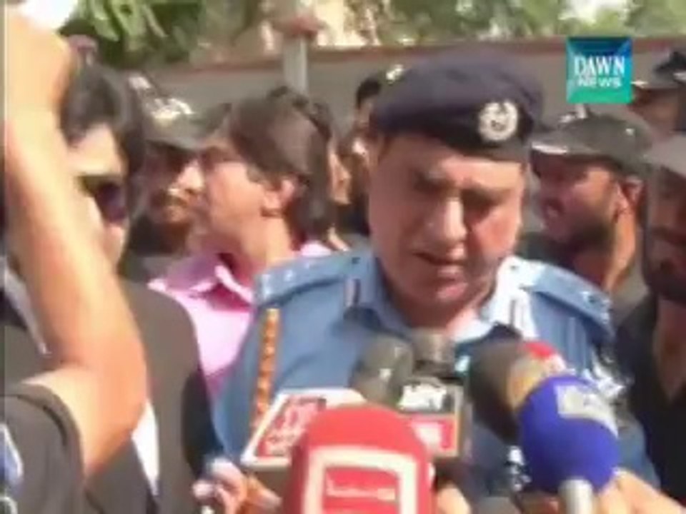 IG Islamabad talking to media