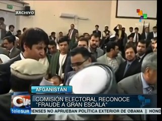 Comisión Electoral reconoce "fraude a gran escala" en Afganistán