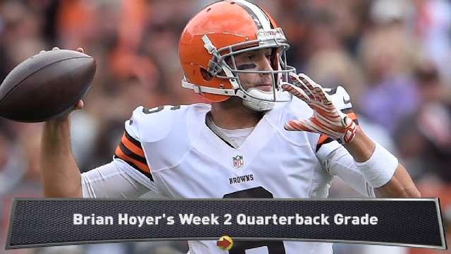 Manoloff: Hoyer's Week 2 QB Grade