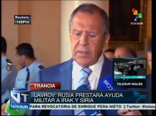 Rusia dispuesta a prestar apoyo militar a Siria e Irak
