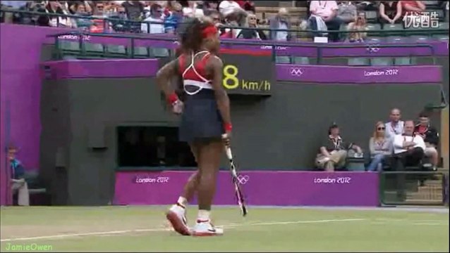 Serena Williams vs Caroline Wozniacki 2012 London QF Highlights