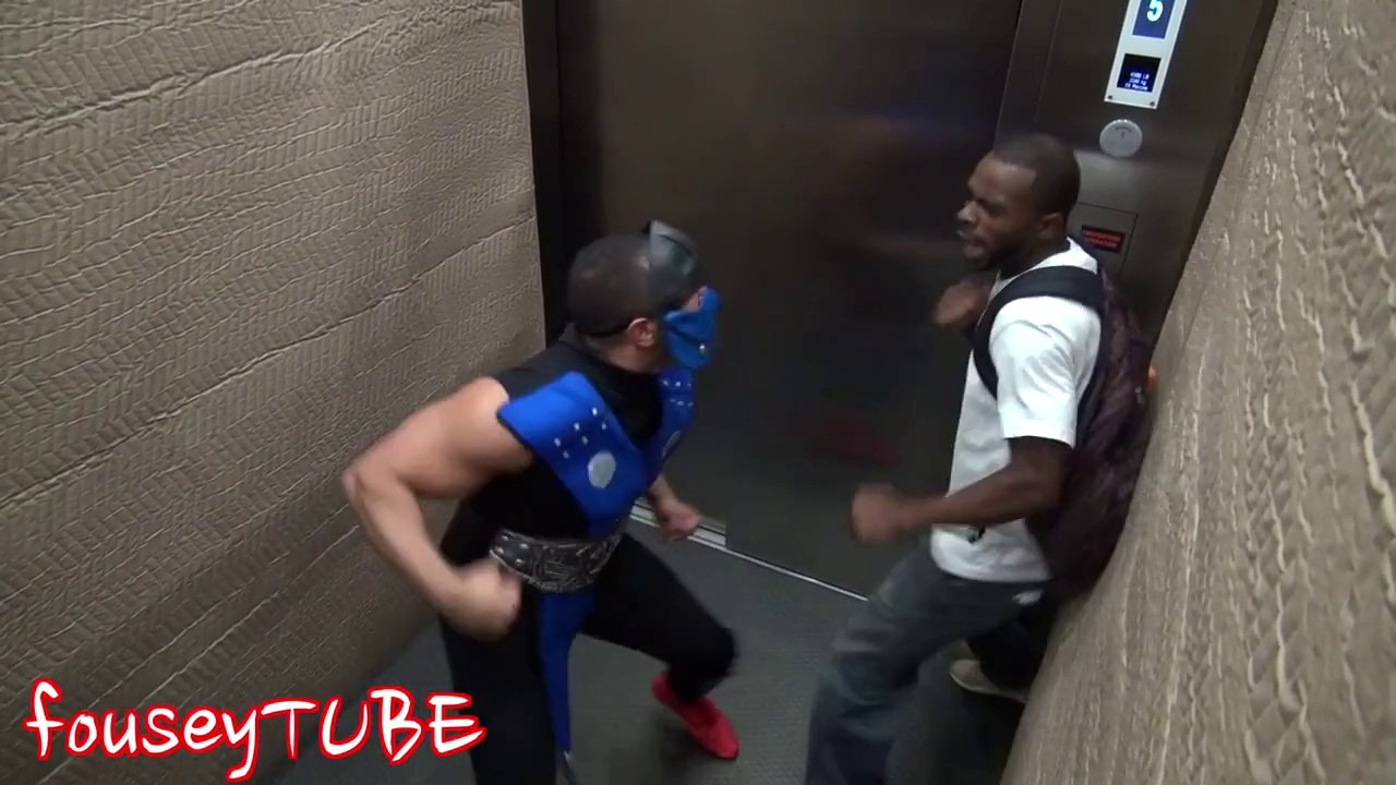 Mortal Kombat Elevator Prank!