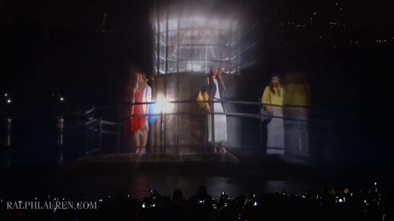 "POLO RALPH LAUREN" 4D Holographic Fashion Show Spring Summer 2015 Central Park NYC