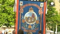 La Orden de Orange desfila en Edimburgo contra la independencia de Escocia