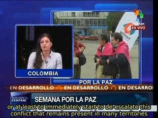 '100 Days for Peace' campaign to promote peace in Colombia