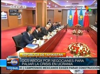 Países de la OCS abogan por el proceso de paz en Ucrania