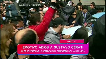 El emotivo adiós a Gustavo Cerati
