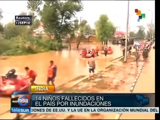 Inundaciones dejan 14 niños muertos en un hospital de la India