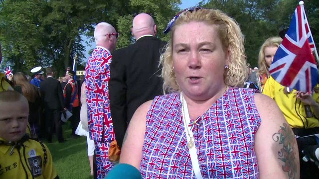 A Edimbourg, les orangistes irlandais défilent contre l'indépendance de l'Ecosse