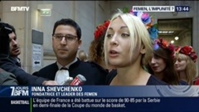 7 jours BFM: Dégradation à Notre-Dame de Paris: Femen, l'impunité ? - 13/09
