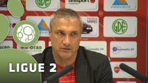 Conférence de presse Valenciennes FC - US Créteil-Lusitanos (1-1) : Bernard  CASONI (VAFC) - Philippe  HINSCHBERGER (USCL) - 2014/2015