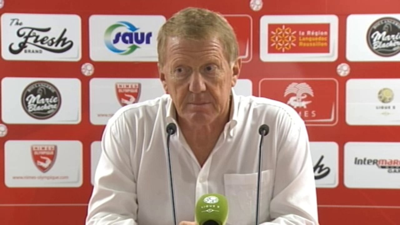 Réaction d'Alex Dupont après Nîmes Olympique - Stade Brestois 29