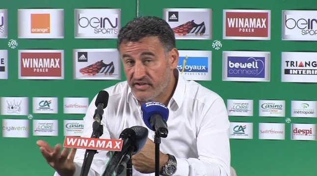 Les réactions de Christophe Galtier après ASSE-Caen (1-0)
