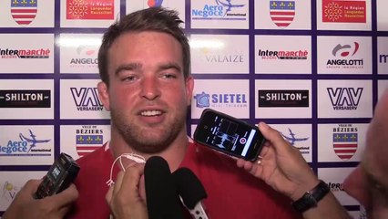 4° Journée de Pro D2 ASBH - Pau Réaction Romain Brison