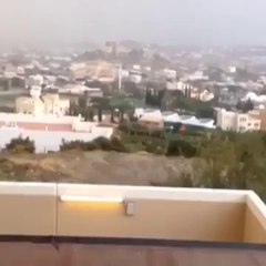 برق يضرب بيت في الطائف