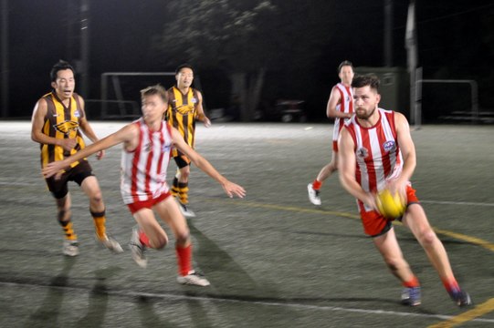 イースタン ホークス　対　東京ゴアナーズ [Q1] EASTERN HAWKS vs TOKYO GOANNAS - 2014 AFL JAPAN TOP LEAGUE